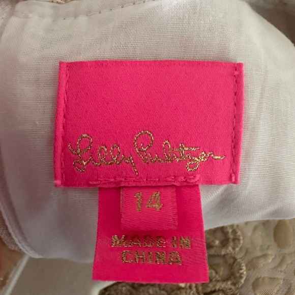 Lilly Pulitzer Gold Jacquard Franci Dress - Picture 2 of 5